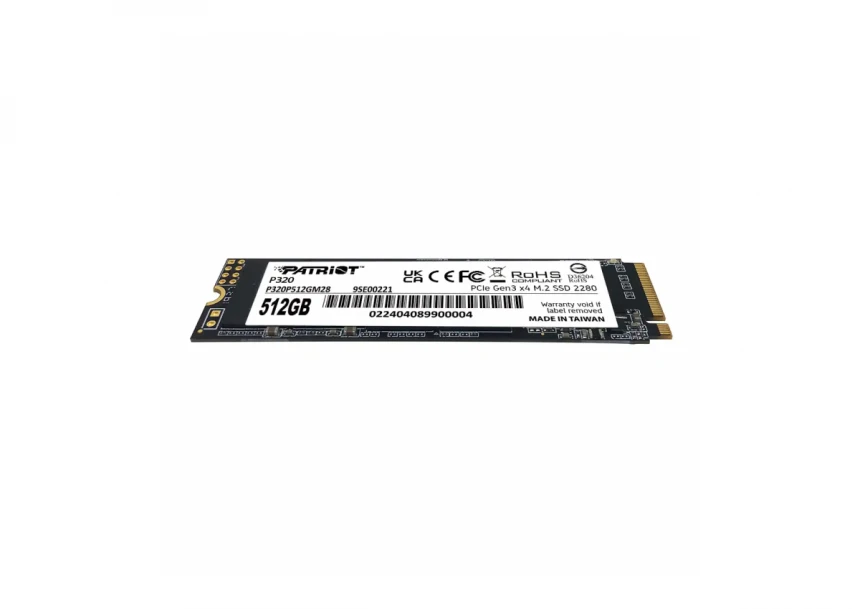 SSD M.2 NVMe 512GB Patriot P320 3000MBs/2200MBs P320P512GM28