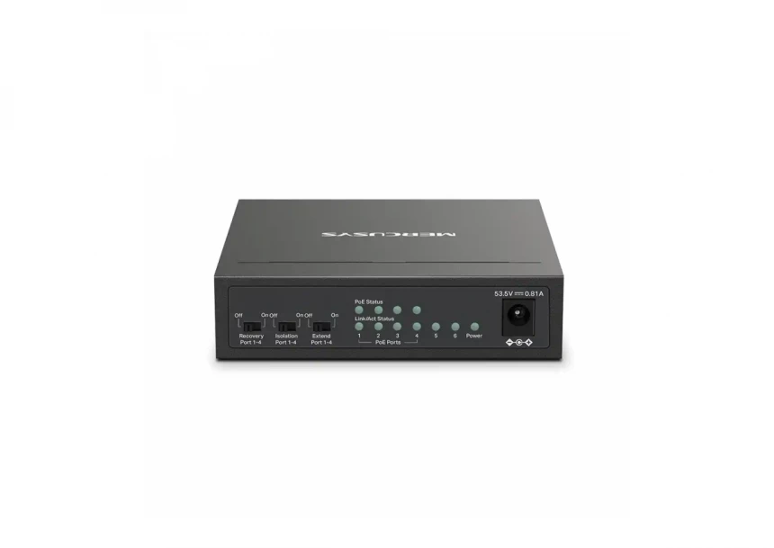 Svič 10/100 6-port Mercusys MS106LP/4-Port PoE+