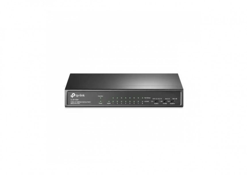 Svič 10/100 9-port TP-Link TL-SF1009P/8×PoE+