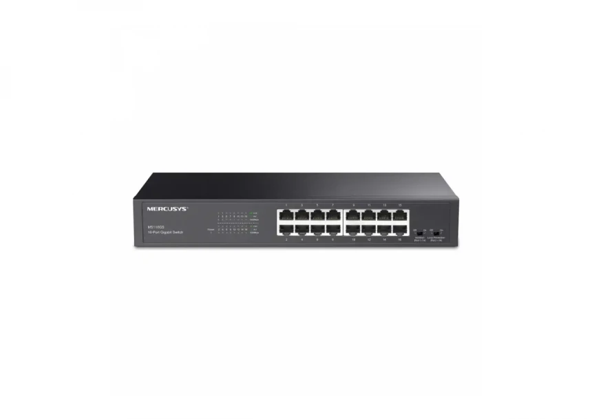 Svič 10/100/1000 16-port Mercusys MS116GS/Rackmount