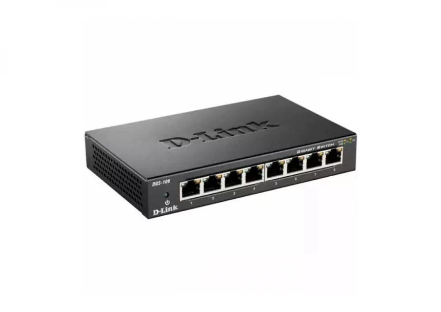 Svič 10/100/1000 8-port D-Link DGS-108