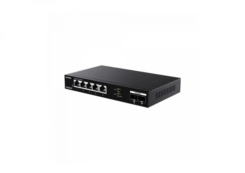 Svič 2.5Gbps 5-port Tenda TEM2007X Metal case/2x10G SFP+