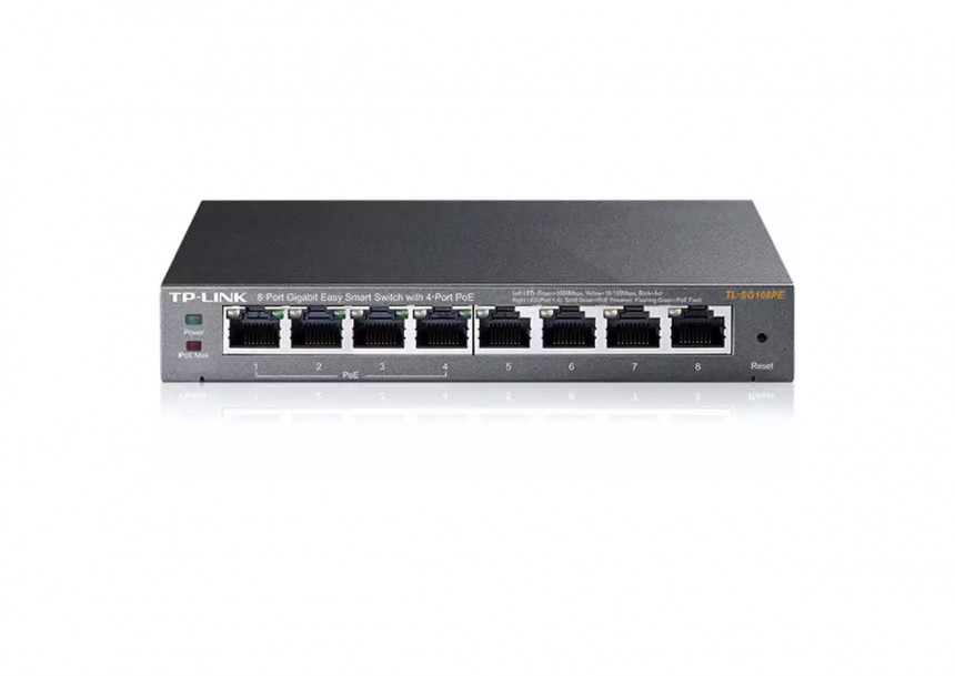 Svič smart 10/100/1000 8-port TP-Link TL-SG108PE/4 PoE