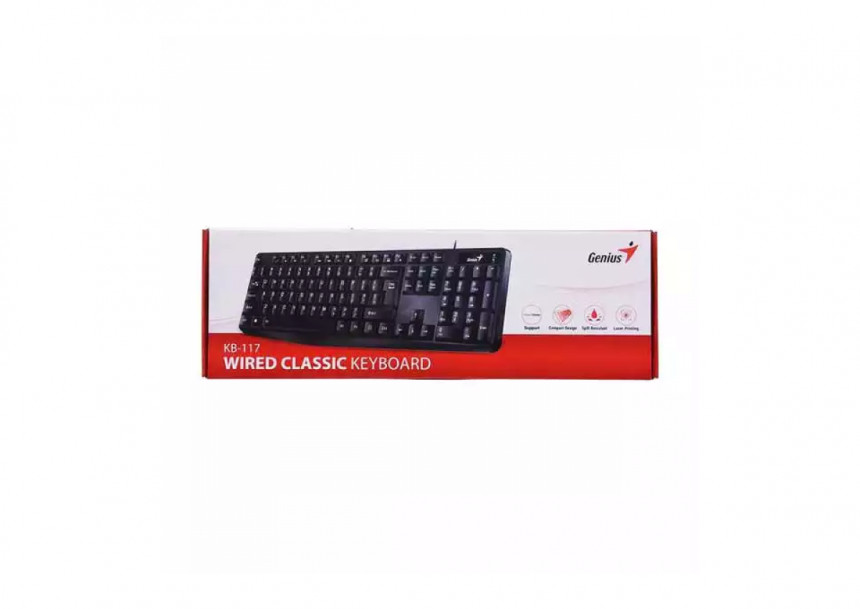 Tastatura Genius KB-117 YU, crna