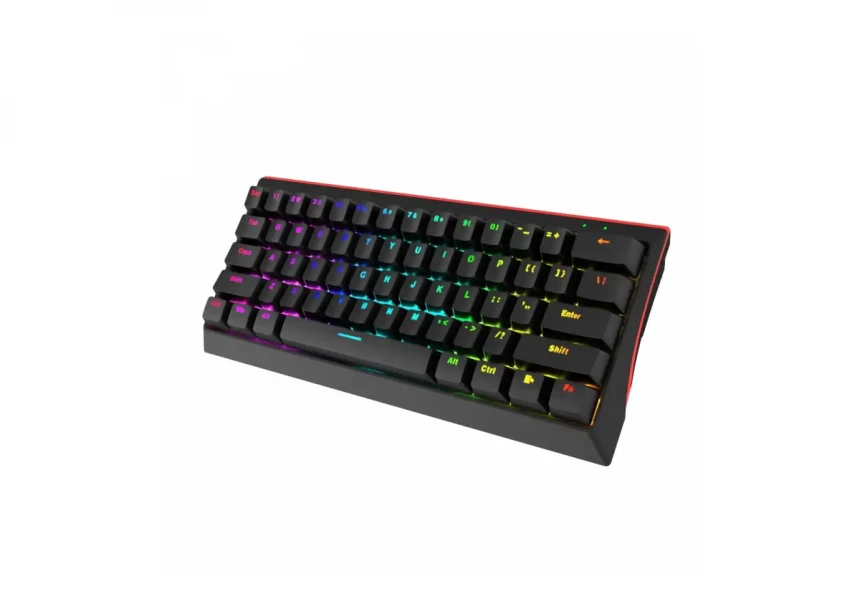 Tastatura Marvo Hecate 61R KG962 mehanička, crveni svičevi, pozadinsko osvetljenje crna