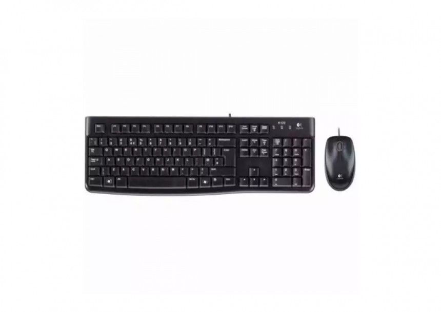 Tastatura + miš Logitech Deluxe MK120 YU, crna