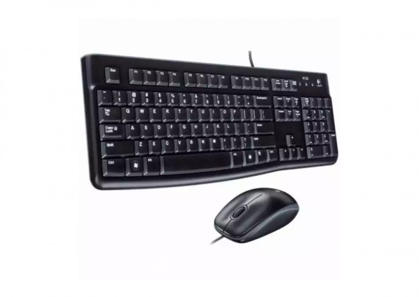 Tastatura + miš Logitech Deluxe MK120 YU, crna