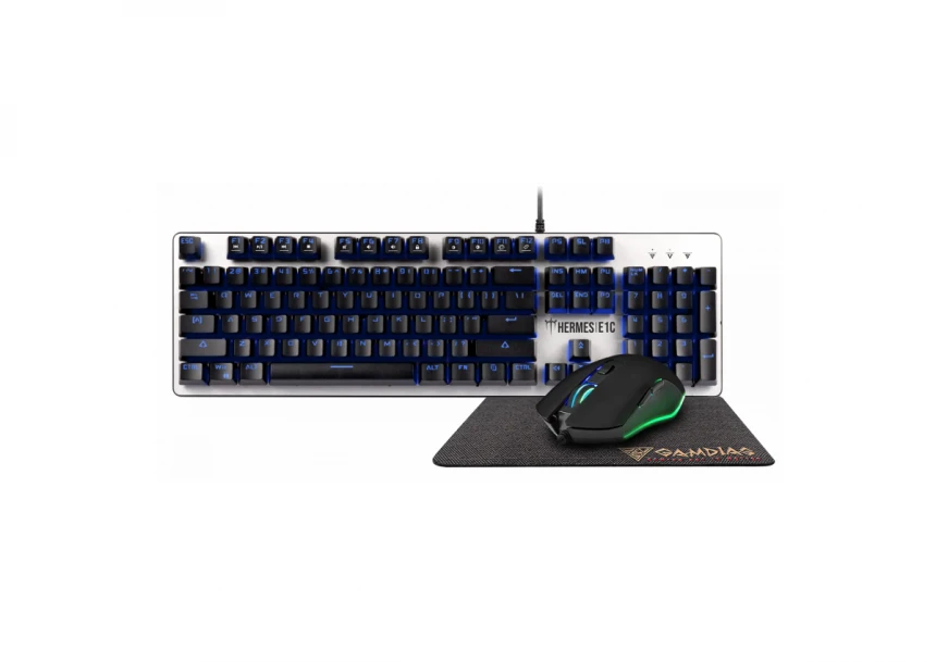 Tastatura + miš + podloga Gamdias Hermes E1C