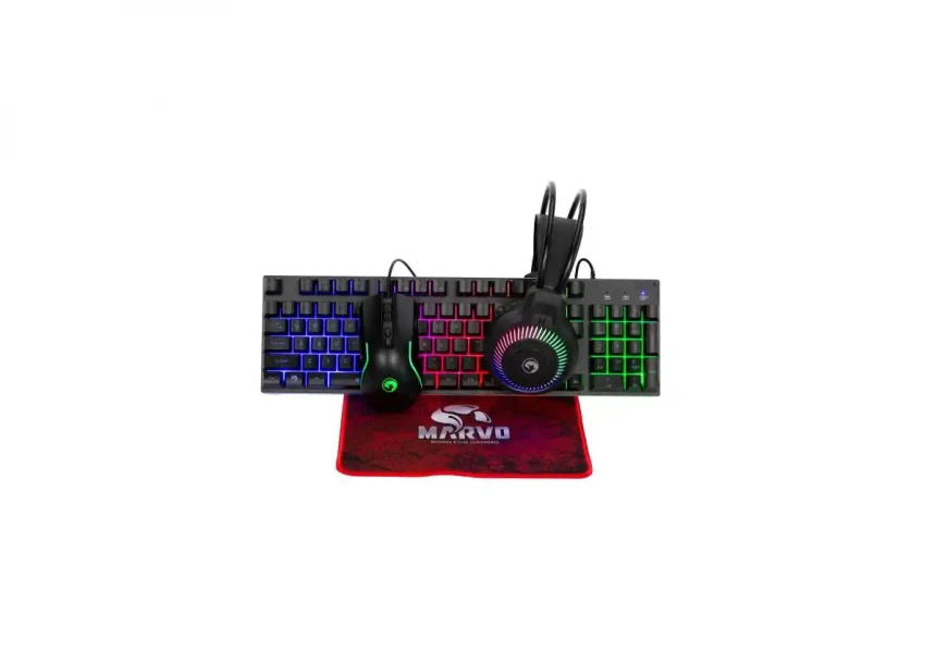 Tastatura + miš + slušalice + podloga Marvo LOOT 40 CM4...