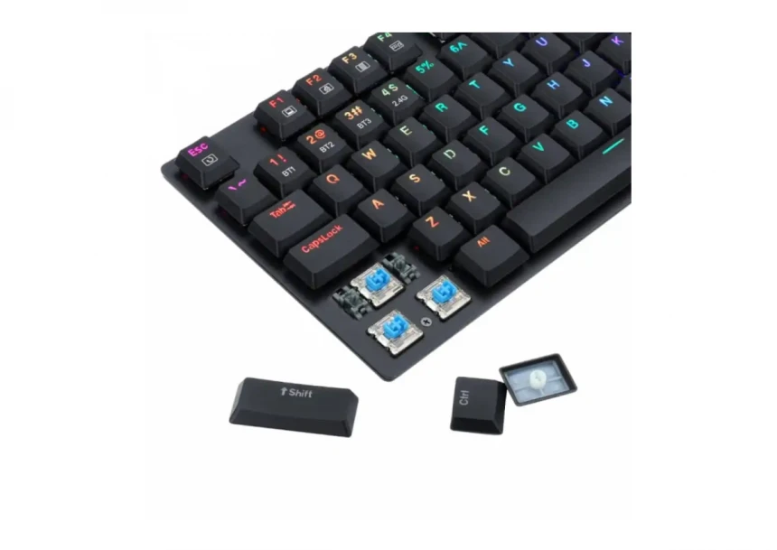 Tastatura Redragon Aps TKL RGB Mehanička, Plavi svičevi