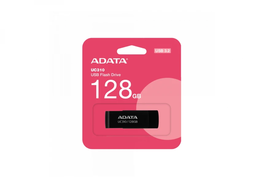 USB Flash 128 GB AData 3.2 UC310-128G-RBK