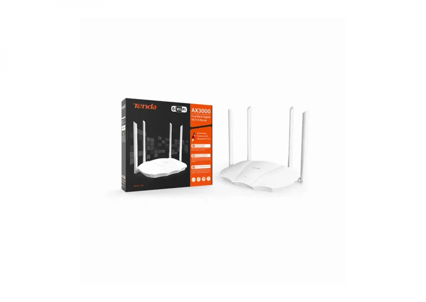 Wireless Ruter Tenda TX9 AX3000 Wi-Fi 6 OFDMA+MU-MIMO 4...