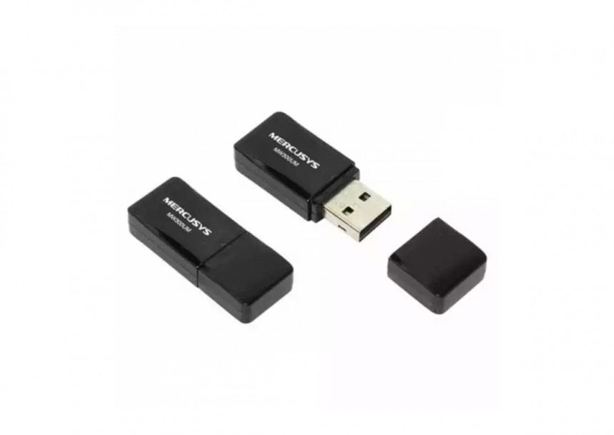 Wireless USB mrežna kartica Mercusys MW300UM N300/2.4GHz/mini usb