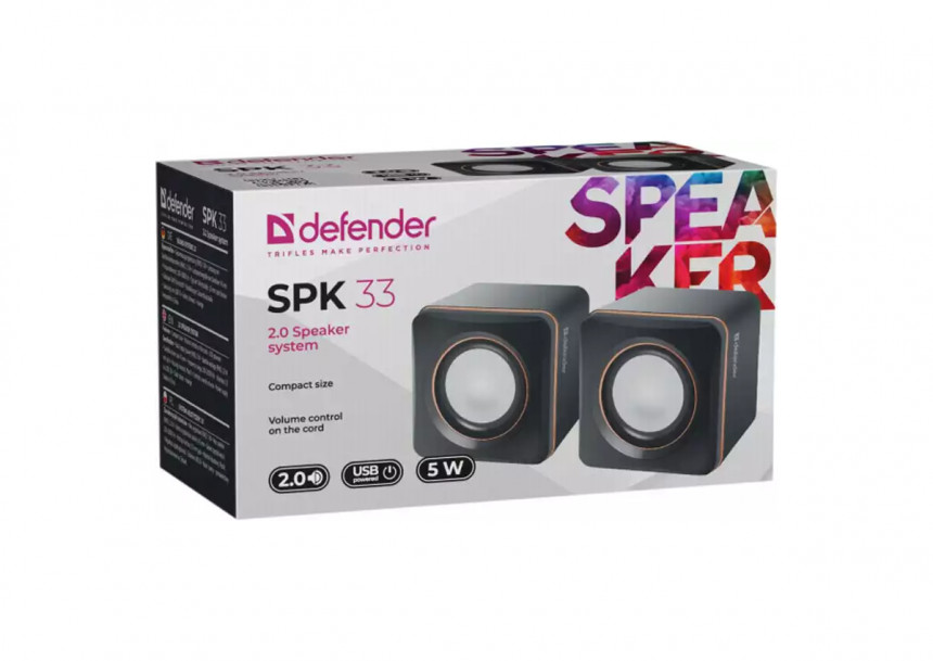 Zvučnici 2.0 USB Defender SPK33 5W